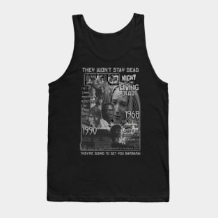 Night Of The Living Dead, 1968 &1990 Legacy, Classic Horror. Tank Top